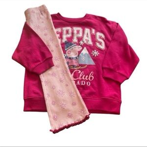 Girls 3T Peppa Pig Sweatshirt & Leggings